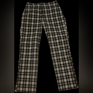 Mix It Plaid Slit Pants